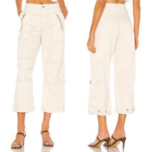 Free People Ecru Misty Roads Pants